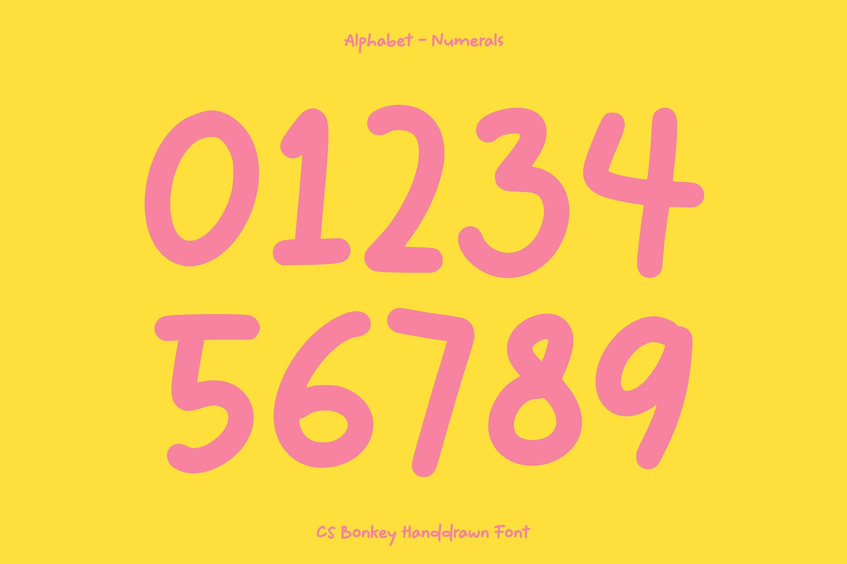 CS Bonkey – Cute Handwritten Font, a Handwritten Font by Craft Supply Co. (Photo 7 of 8)