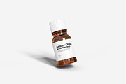 Amber Glass Bottle Mockup, a Packaging Mockup by Indah (Thumbnail 6 of 6)