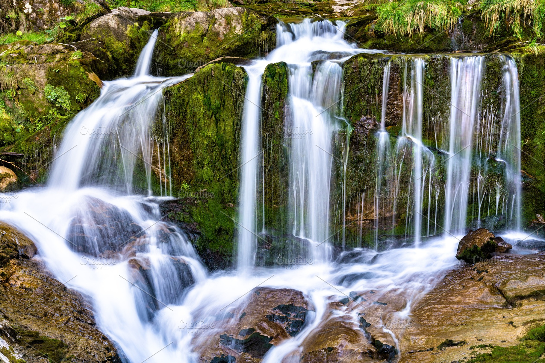 Giessbach waterfall on brienzersee stock photo containing switzerland and, a Nature Photo by Leonid Andronov