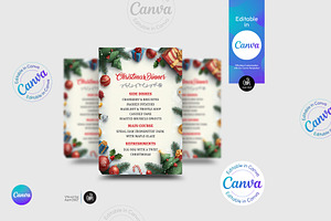Christmas Menu Flyer Template, a Flyer Template by Aam360