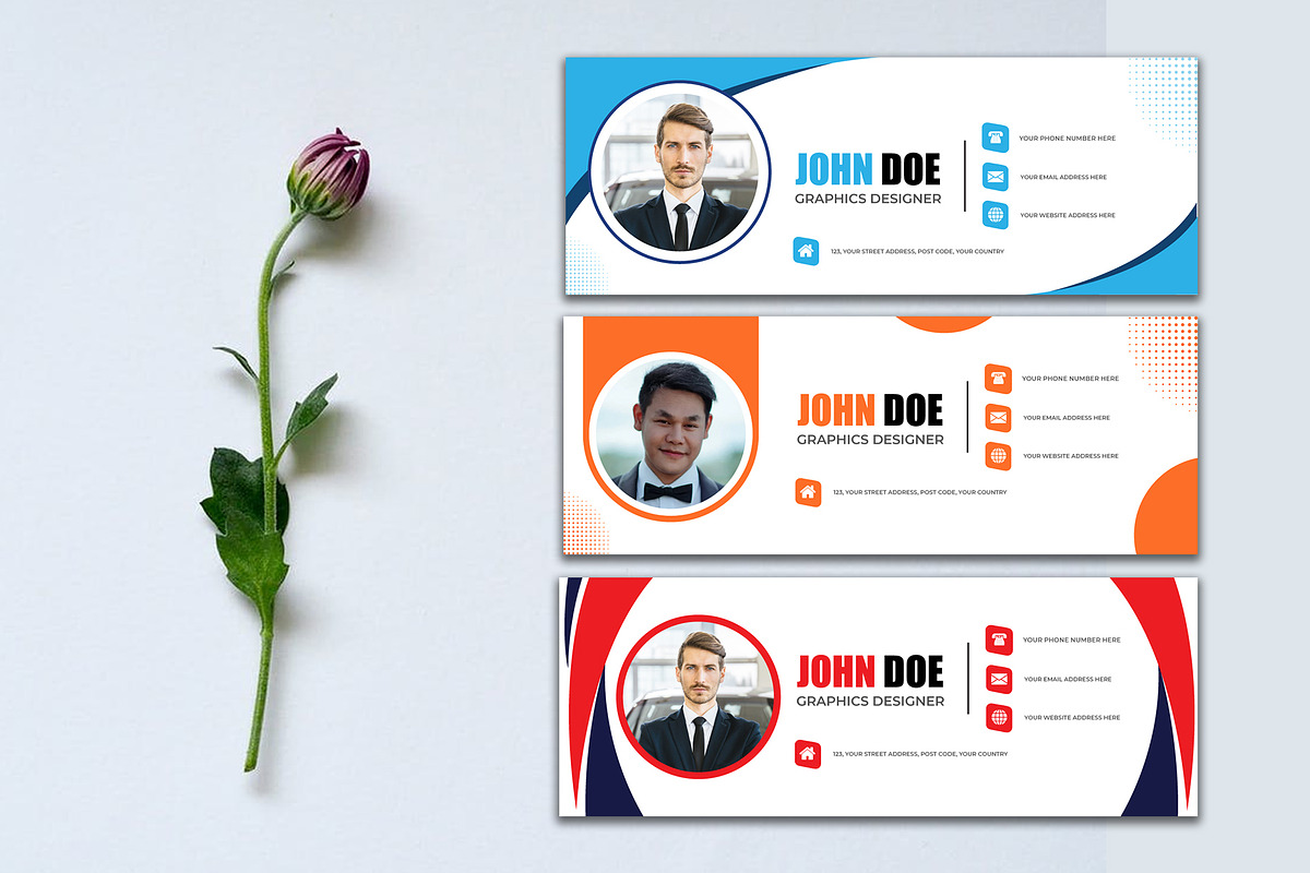 Email Signature Template, an Email Template by nandinigraphics