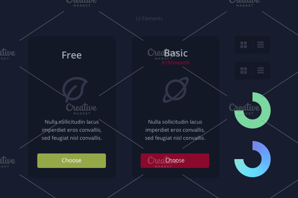 Space UI Kit preview 4