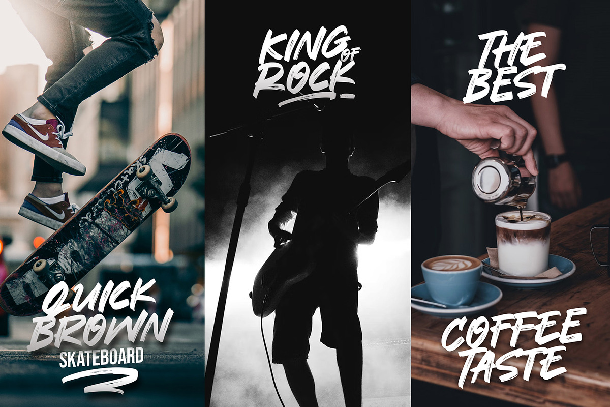 Rocktown Brush Font, a Font by khurasan (Photo 4 of 6)
