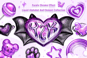 Y2K Purple Chrome Collection