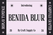 Benida Blur, a Serif Font by Craft Supply Co. (Thumbnail 1 of 8)