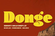 Donge | Display Font, a Serif Font by Lemonthe (Thumbnail 1 of 12)