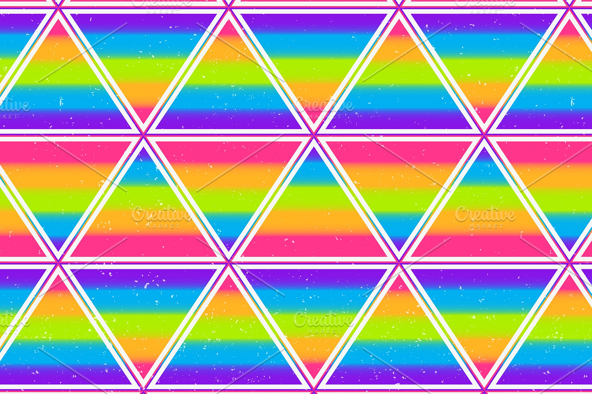 Rainbow. Seamless pattern pack., a Pattern Graphic by Gudiny (Photo 10 of 13)