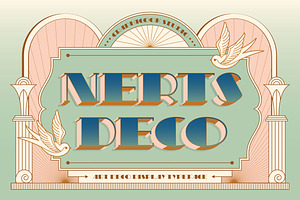 Nerts Deco Artdeco Display Typeface