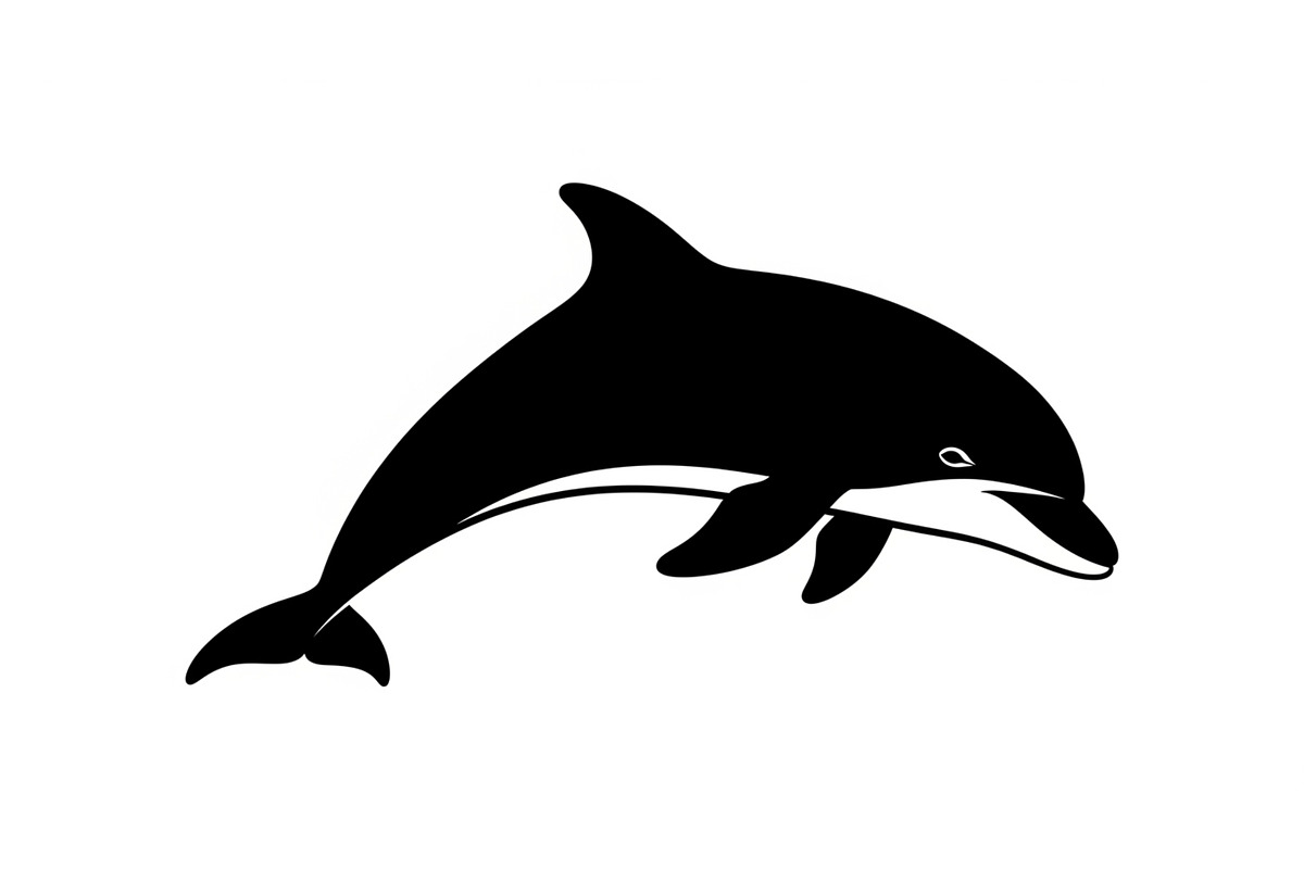 Dolphin Jumping Silhouette Vector, an Illustration by Designs_River (Photo 48 of 51)