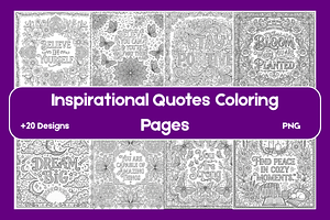 Inspirational Quotes Pages, a Texture Illustration by BerryPieArt