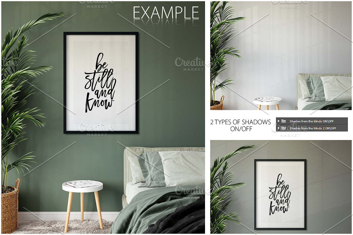 Frames & Walls Mockup Bundle - 5, a Print Template by Yuri-U (Photo 8 of 31)