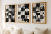 Abstract Checkerboard Wall Art Set, a Decorative Illustration by PrintablesByFranklyn (Thumbnail 1 of 6)