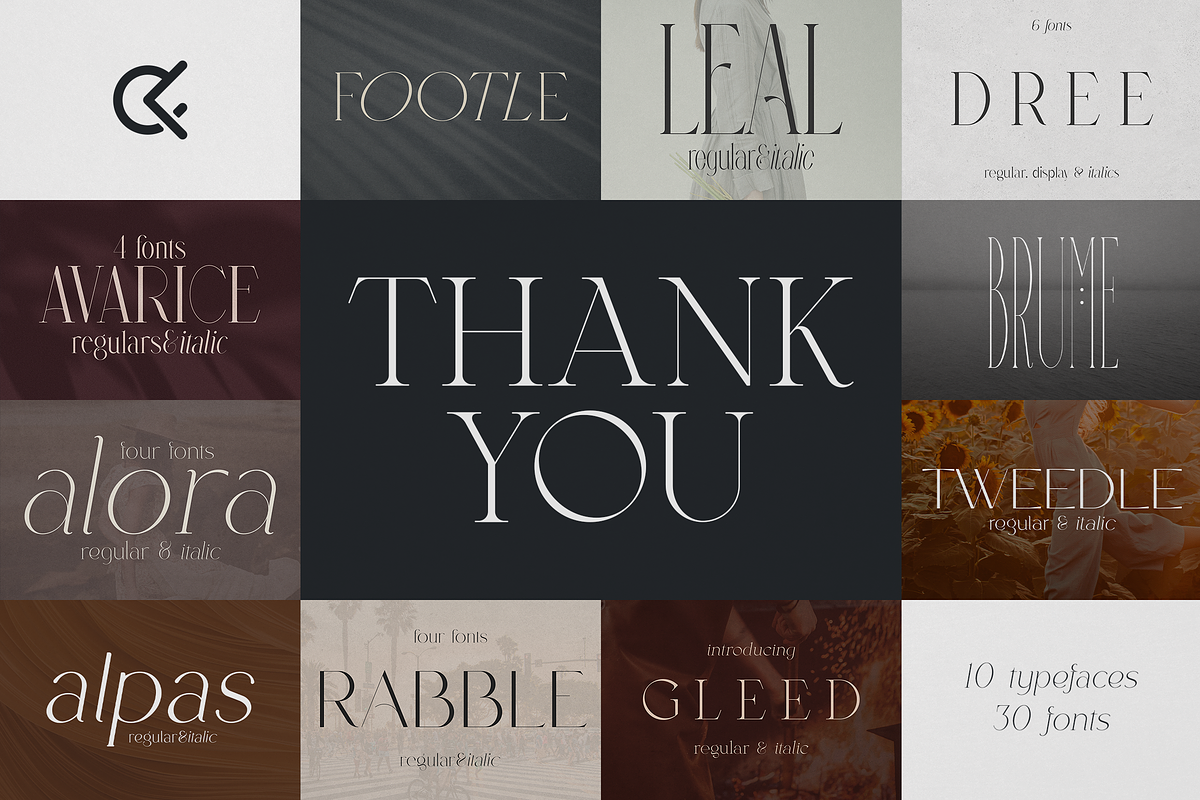 SALE! Font Bundle Vol.3 - 30 fonts, a Serif Font by Only Fonts (Photo 35 of 35)