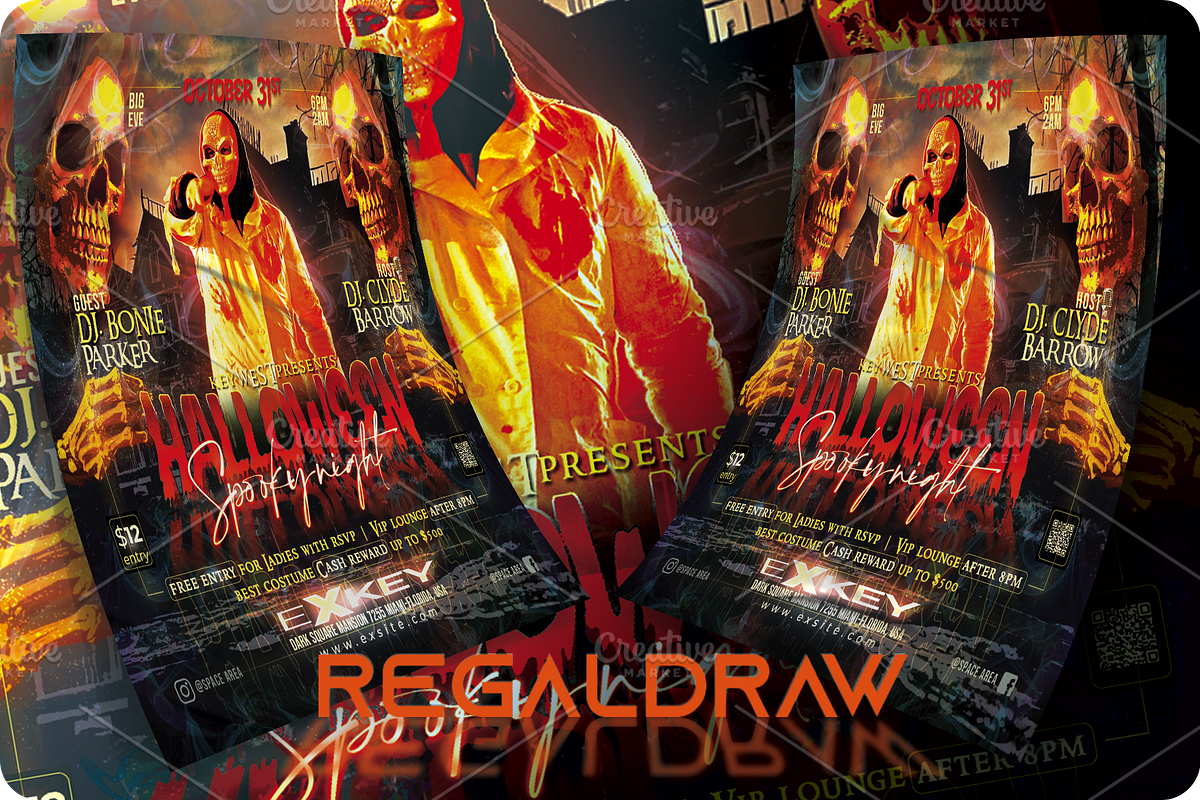 Halloween Flyer, a Flyer Template by regalDRAW (Photo 2 of 3)