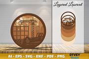 Construction Scene Layered Lasercut, a Graphic by OTVEY DESIGN (Thumbnail 4 of 7)