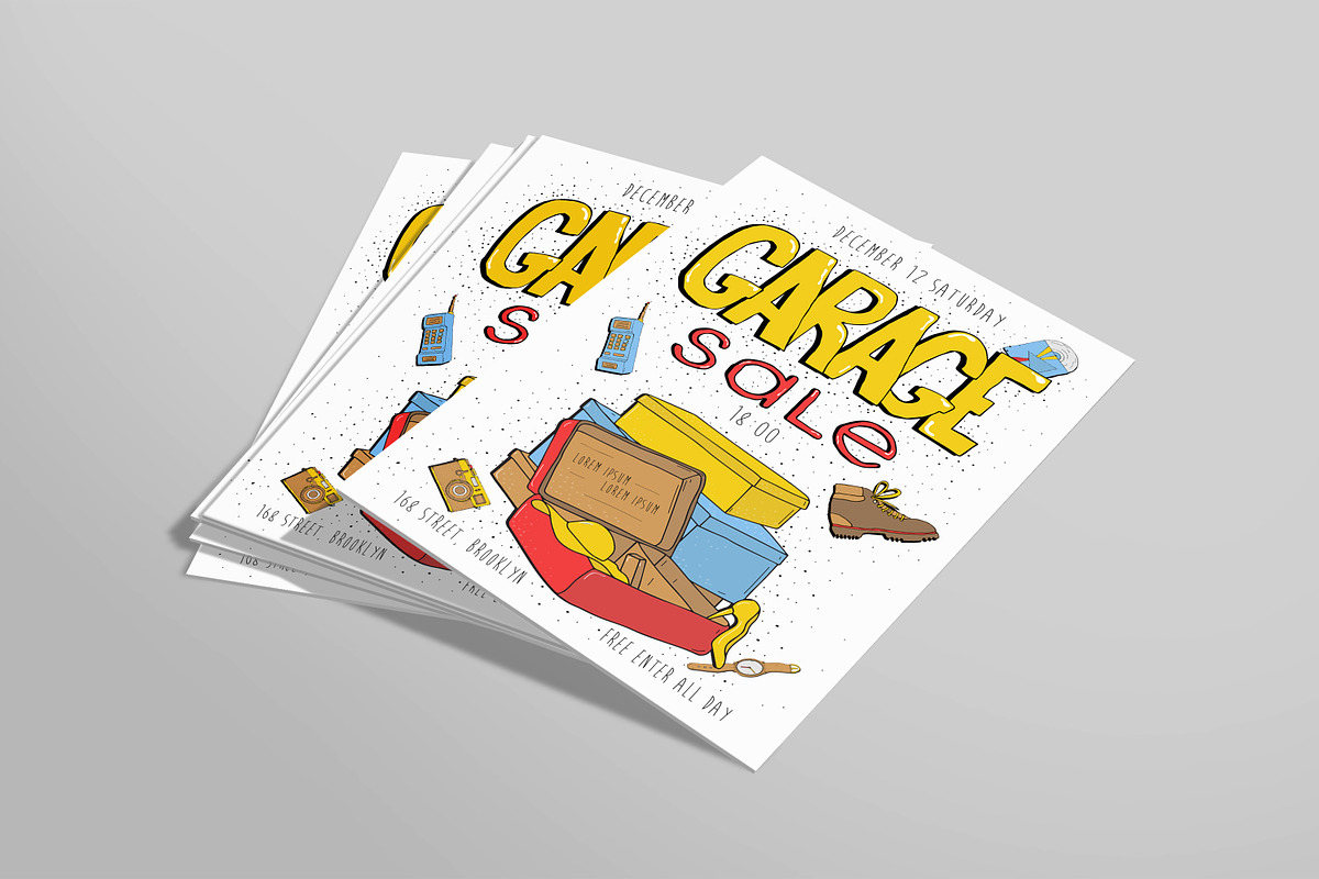 Garage sale poster, an Object Illustration by Good Studio (Photo 1 of 4)
