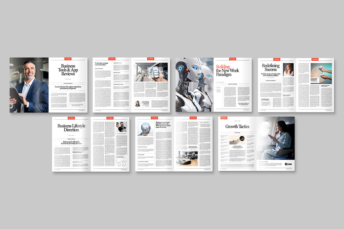 Business Magazine Template, a Magazine Template by BrandPacks (Photo 3 of 6)