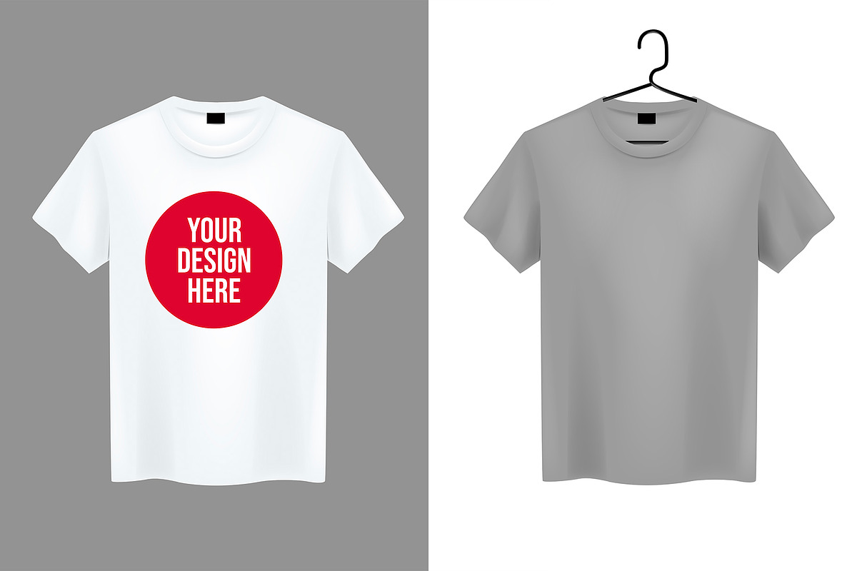 Realistic Basic T-Shirt Templates, a Shirt Mockup by George Rod (Photo 1 of 2)