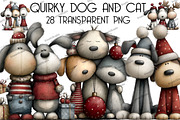 Quirky Dog and Cat, an Illustration by DreamArtGraphic (Thumbnail 1 of 5)