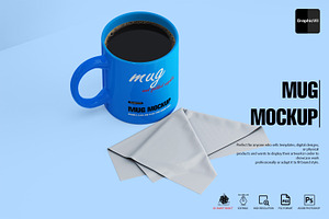 Mug And Napkin Mockup