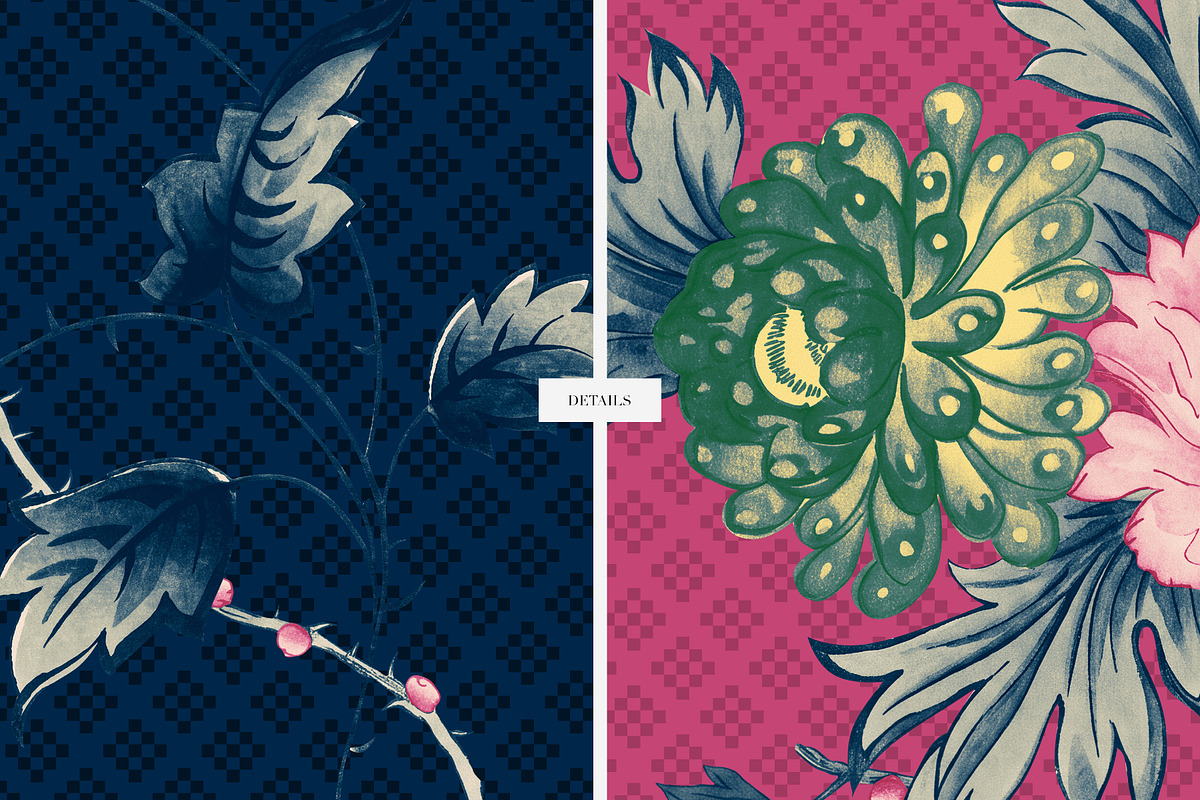 Rosabelle Prints Collection & Motifs, a Pattern Graphic by LEAFure (Photo 7 of 10)