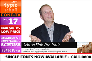 SchussSlabProItalic No.17 1 Font