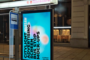 Warsaw Citylight Ad Bus Stop 7, an Advertising Mockup by Graphic Shelter (Thumbnail 2 of 6)