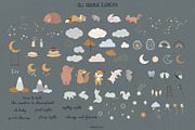 Sleeping Baby Animals Collection, an Animal Illustration by AlekseliArt (Thumbnail 3 of 12)