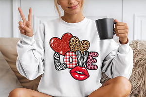 Valentine Love Sublimation Png, a Seasonal Illustration by YA Design