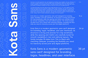 Kota Sans Modern Geometric Family, a Sans Serif Font by Lettertype Studio (Thumbnail 11 of 15)