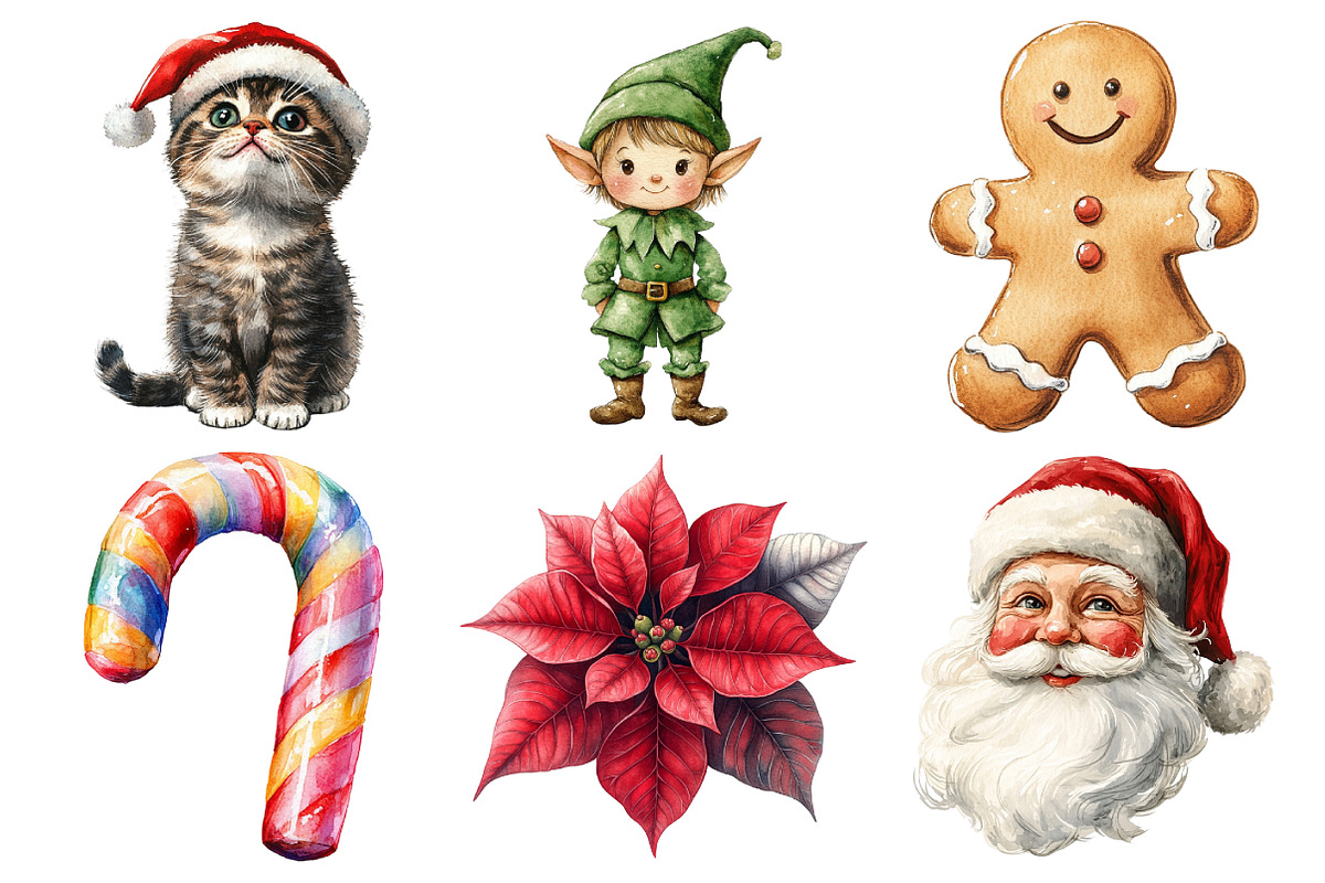 Retro Christmas Sublimation Bundle, an Illustration by Daily.Designs (Photo 4 of 5)