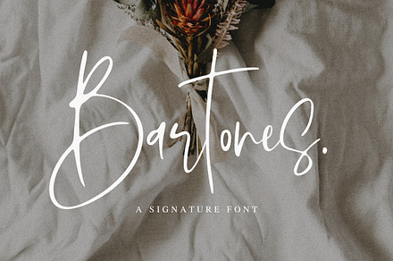 Bartones, a Handwritten Font by Flawless And Co