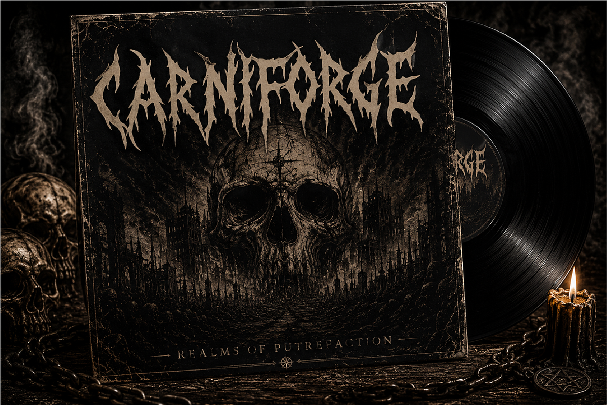 Disgrowl Carnage Death Metal Font, a Blackletter Font by Ronny Studio (Photo 5 of 9)