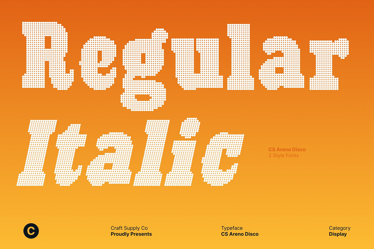 CS Areno Disco, a Slab Serif Font by Craft Supply Co. (Photo 4 of 8)
