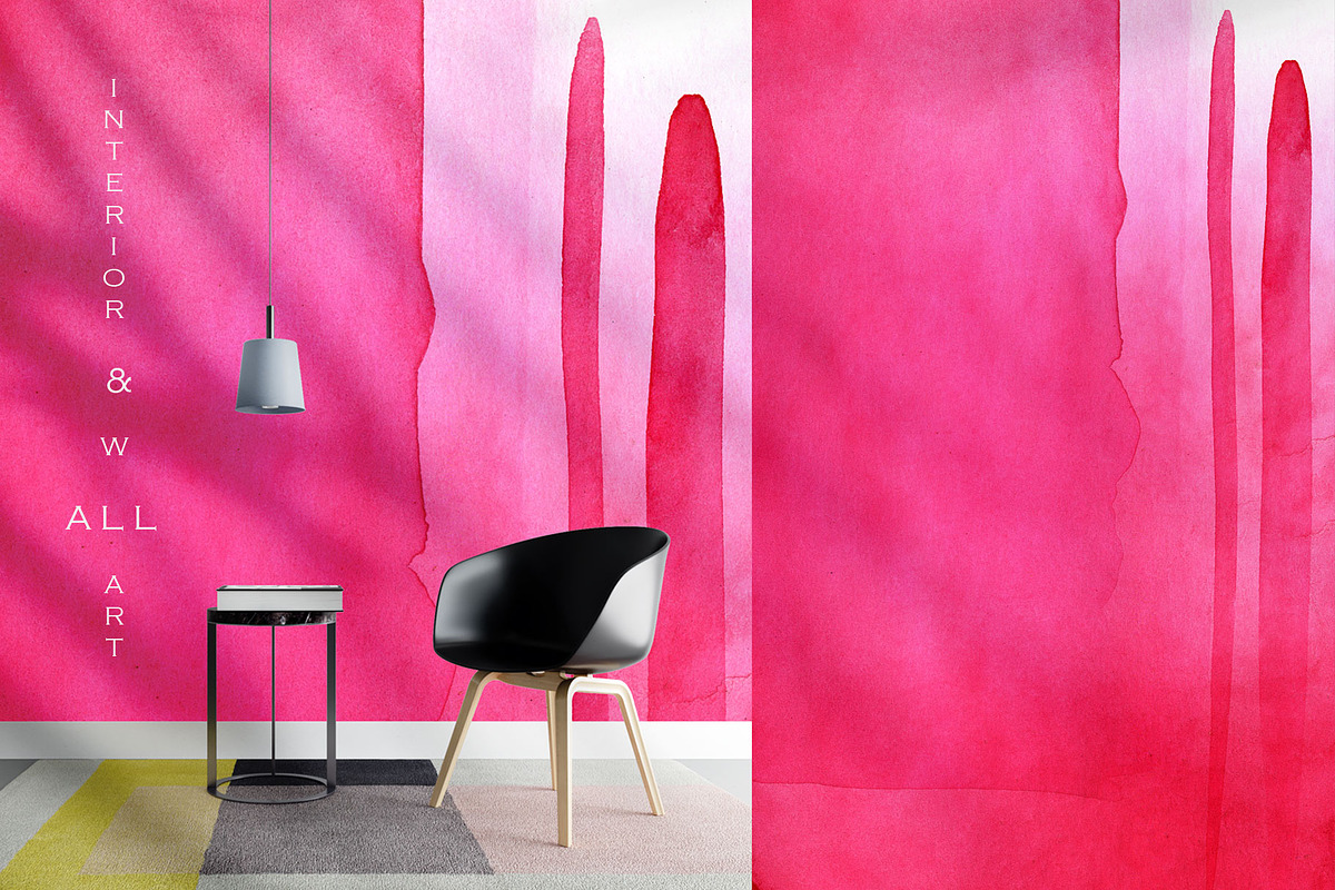 Magenta Abstract Watercolor, a Texture Graphic by FineArt (Photo 4 of 12)
