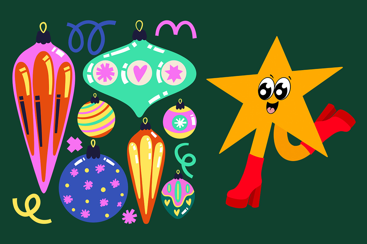 Whimsical Christmas Collection, an Illustration by Alina Sh (Photo 2 of 9)