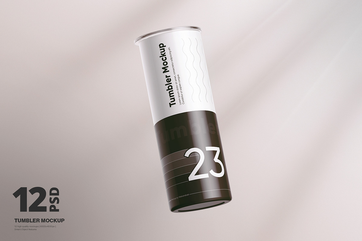 Tumbler Mockup, a Cups & Container Mockup by WebAndCat (Photo 1 of 16)