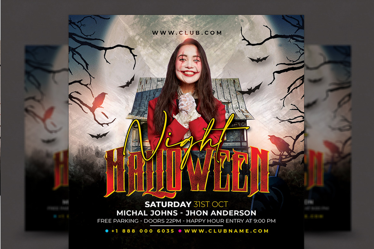 Halloween Flyer, a Flyer Template by AfzaalGraphics (Photo 1 of 2)