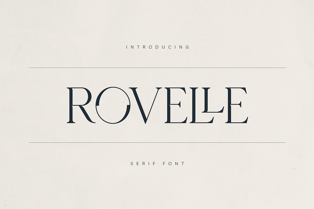 Rovelle — An Elegant Serif Font, a Serif Font by Only Fonts (Photo 1 of 11)