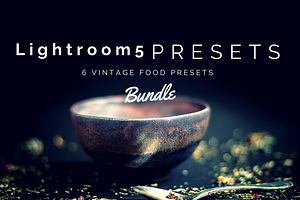 6 LR Presets Vintage Food Photos