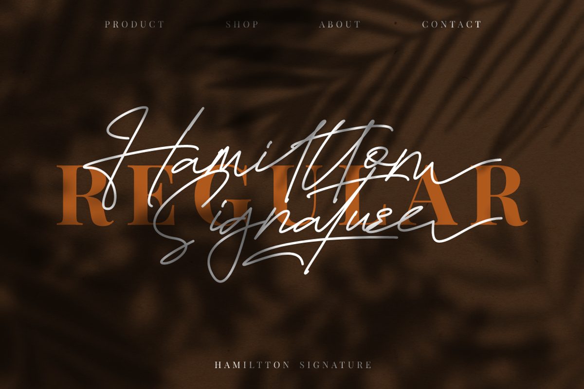 Hamiltton Signature Business Font, a Script Font by KennedyStudio (Photo 2 of 11)