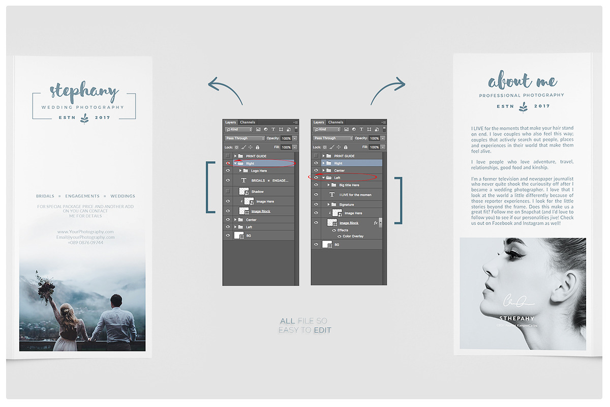 Photography Trifold Brochure, a Flyer Template by Proonty (Photo 2 of 3)