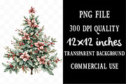 Watercolor Christmas Clipart, an Illustration by Designking (Thumbnail 5 of 5)