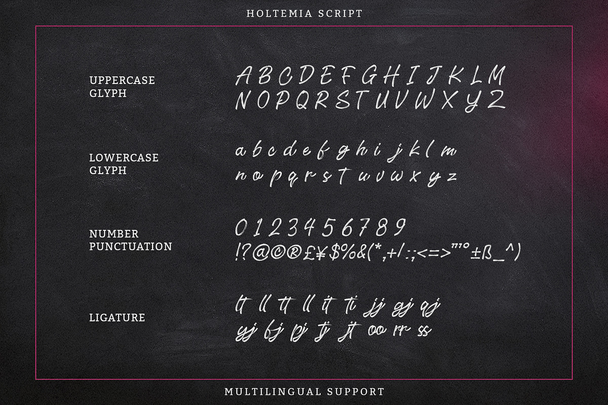 Holtemia Script – Brush Script font, a Script Font by MEANDSTUDIO (Photo 7 of 9)