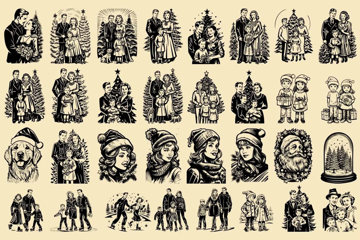 280 Christmas illustrations, an Object Illustration by Nocturnal Wolf (Photo 14 of 17)