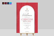 Christmas Welcome Sign Template, a Poster Template by BrandPacks (Thumbnail 1 of 5)