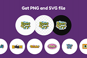 Groovy Sticker Element, an Object Graphic by Illustrava (Thumbnail 6 of 9)