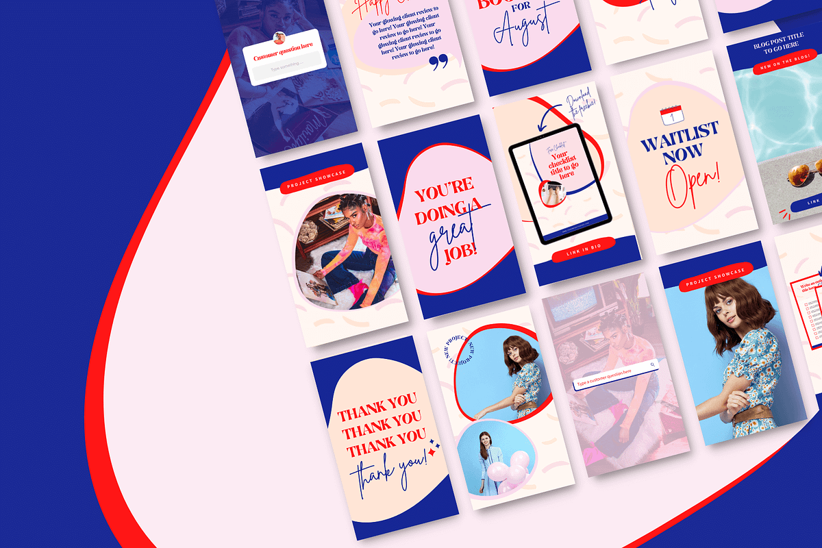 Bold Canva Instagram Story Templates, a Social Media Template by Kurly Creative (Photo 6 of 11)
