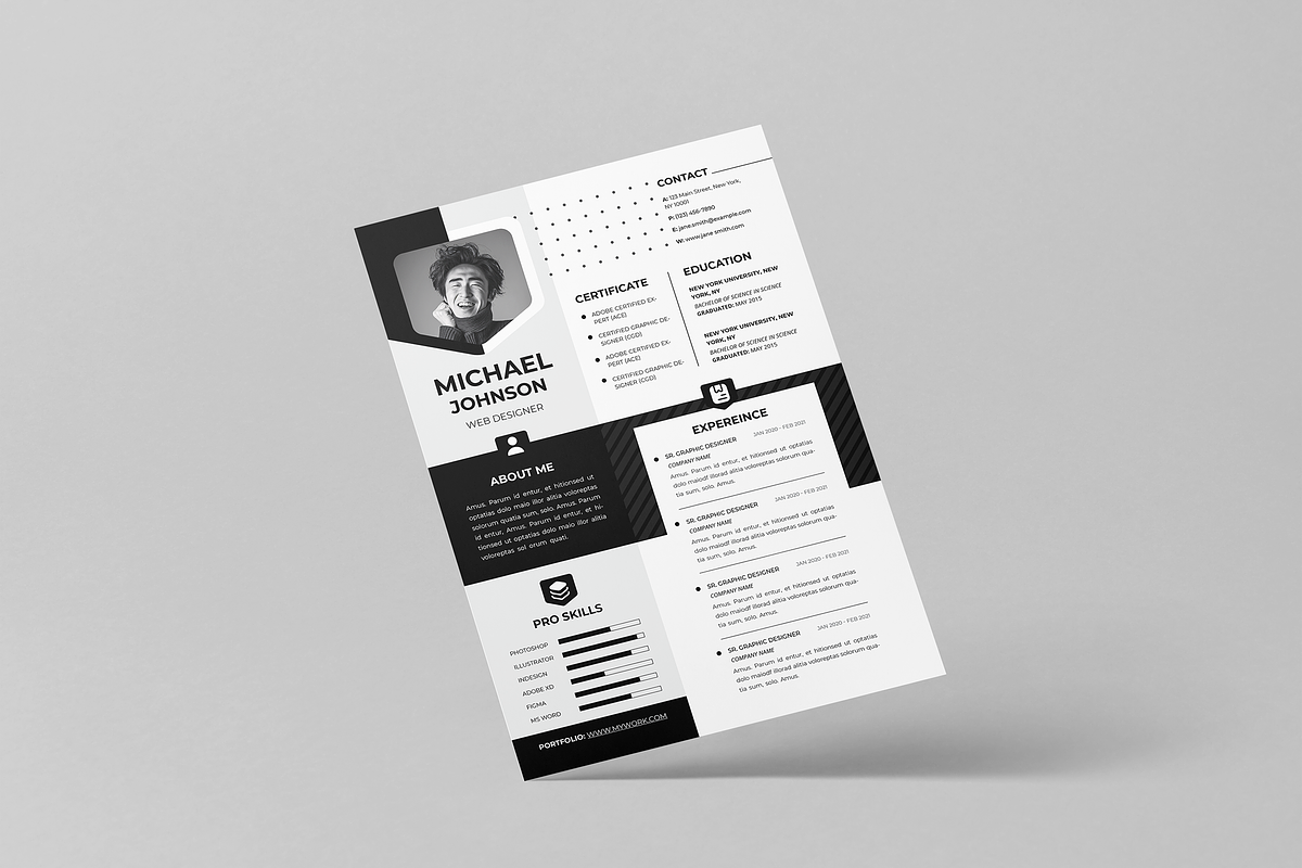 Resume Template | Canva | Word | PS, a Resume Template by Template Zone (Photo 3 of 7)