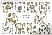 Potted Plant Pattern. Green home., a Pattern Graphic by ma_i_vi (Thumbnail 8 of 13)